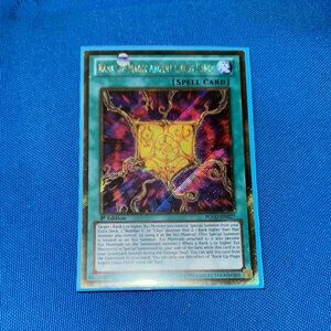 Yugioh Card Rank Up: Magic Argent Chaos Force Spell Card 1st Edition 1996 Shiny